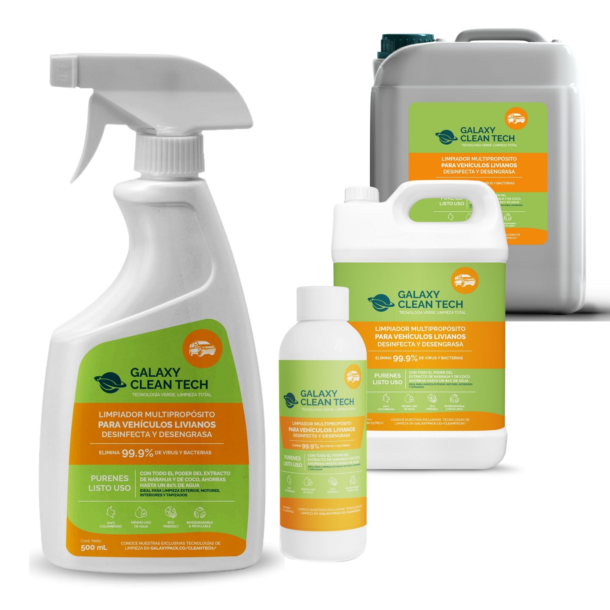 Limpiador para Vehículos Livianos | Galaxy Clean Tech