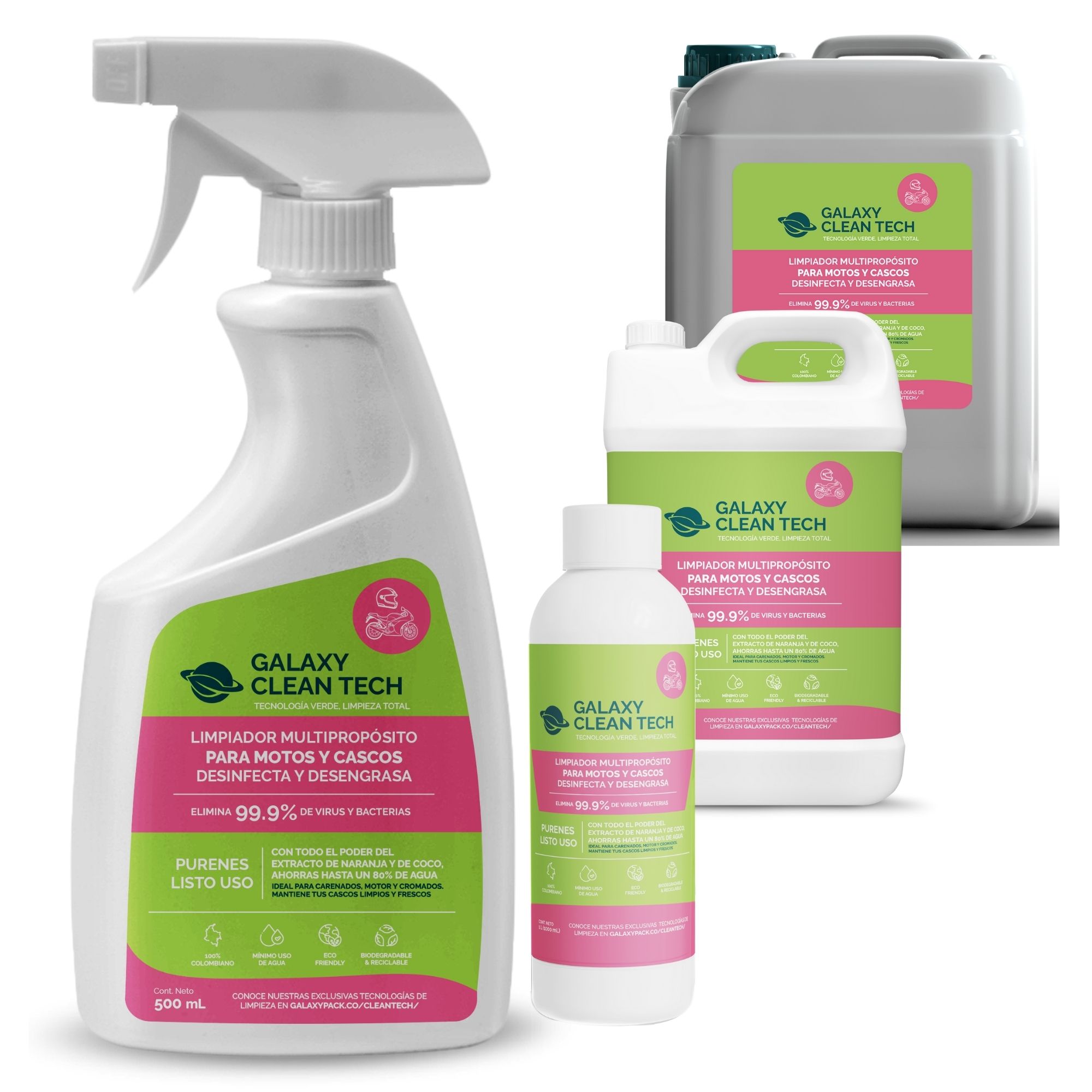 Limpiador para Motos y Cascos | Galaxy Clean Tech