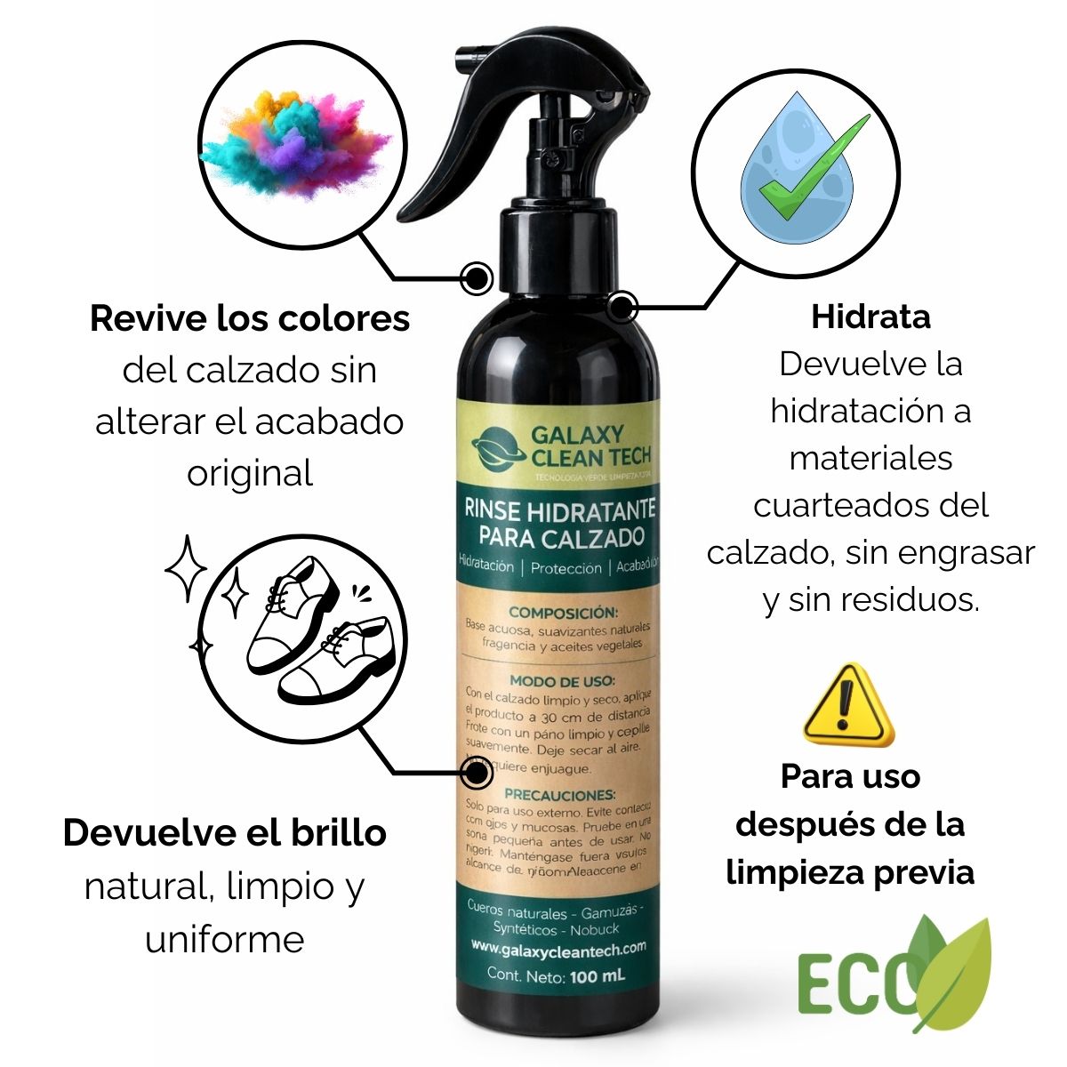 Rinse Hidratante para Calzado | Galaxy Clean Tech - Imagen 6