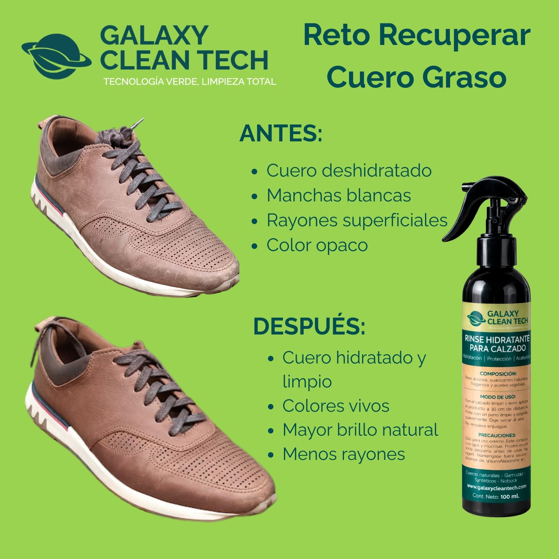 Rinse Hidratante para Calzado | Galaxy Clean Tech - Imagen 2